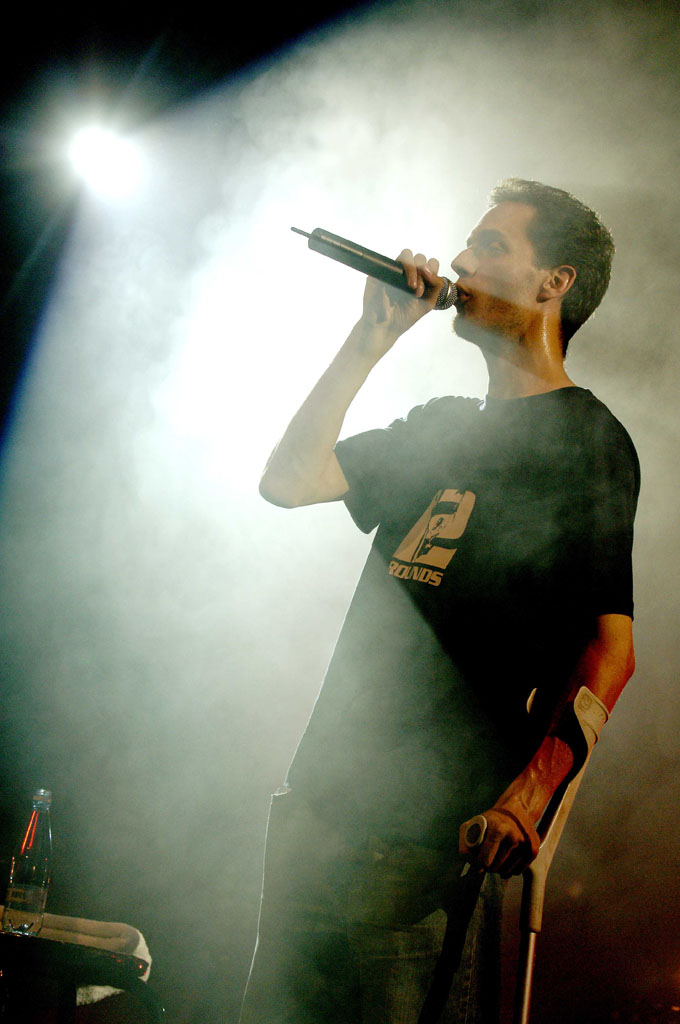 07/22/2006.31st Paleo Festival de Nyon.Concert of French artist Grand Corps Malade.